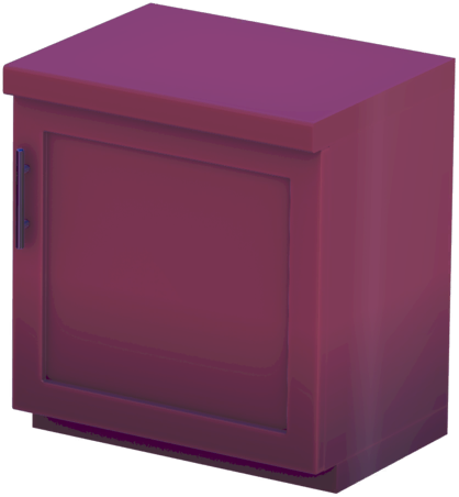 Datei:Rote eintürige Küchentheke - Linker Handgriff.png