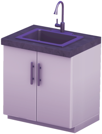 Datei:Weißes Einbeckenspülbecken mit schwarzer Marmoroberfläche.png