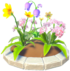 Datei:Lila-rosa-gelbes Blumenrondell.png