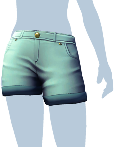 Datei:Blaue Jeansshorts mit gerollten Bündchen.png
