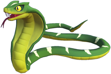 Datei:Grün-weiß gestreifte Kobra.png