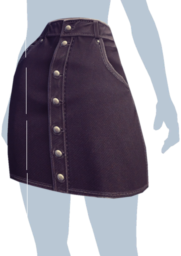 Datei:Schwarzer Jeansrock.png