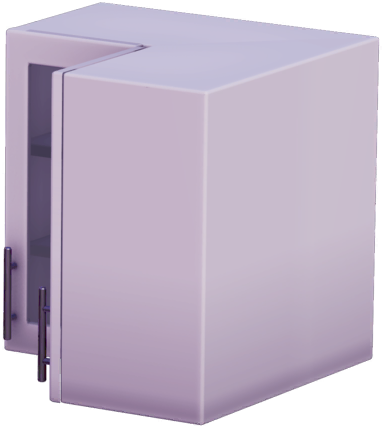 Datei:Weißer Eckhängeschrank mit Doppeltüren aus Glas 2.png