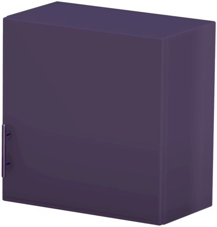 Datei:Schwarzer eintüriger Hängeschrank - Linker Handgriff.png