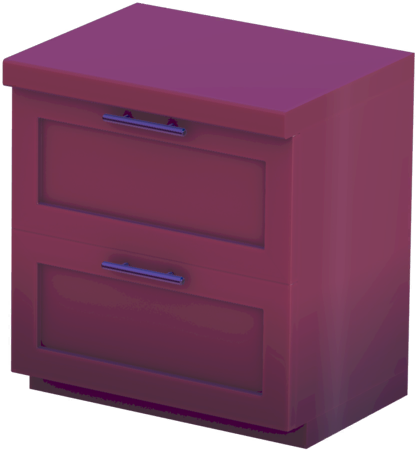 Datei:Rote Küchentheke mit Doppelschubladen.png