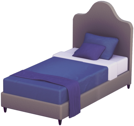 Datei:Nobles marineblaues Einzelbett.png