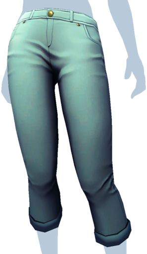 Datei:Blaue Jeans-Caprihose mit gerollten Bündchen.png