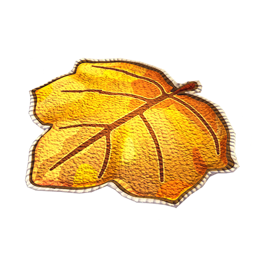 Datei:Orangefarbenes Kürbisblatt als Teppich.png