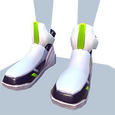 Grüne High-Tech-Turnschuhe