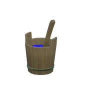 Wassereimer aus norwegischer Fichte