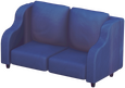 Nobles marineblaues Sofa