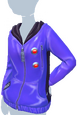 Blaue Regenjacke