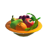 Herrschaftlicher Teller mit Obst