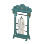 Blauer Kleiderständer