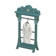 Blauer Kleiderständer