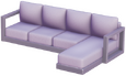 Modernes weißes L-Sofa