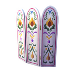 Elegant bemalte Trennwand