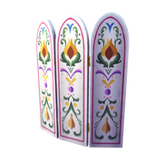 Elegant bemalte Trennwand