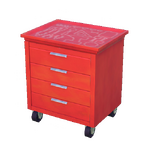 Rote Werkzeugschublade