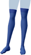 Blaue Kniestrümpfe