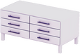 Weiße Kommode