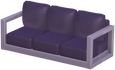 Modernes großes schwarzes Sofa