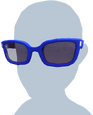 Blaue sportliche Sonnenbrille