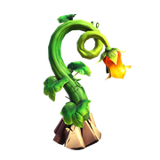 Lampe mit Rankenblüten