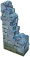 Kleine zerbrochene Burgmauer 2