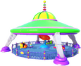 Alien Swirling Saucers