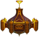 Verzierte Deckenlampe