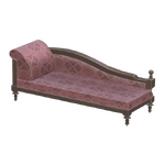 Weinfarbener Liegesessel