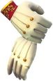 Beige-rote Handschuhe