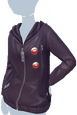 Schwarze Regenjacke