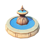 Springbrunnen am Meer