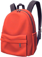 Roter Rucksack