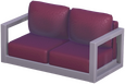 Modernes rotes Sofa