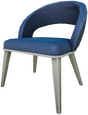 Blauer Esszimmerstuhl 2