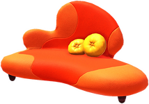 Schrullige Retro-Couch