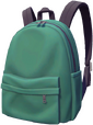 Grüner Rucksack