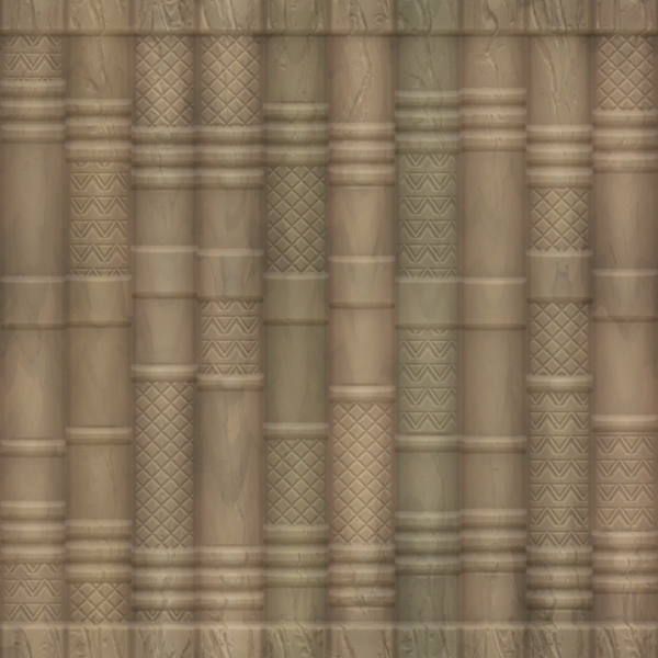 Datei:Helle Tapete mit geschnitzten Holzsäulen.png