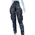 Dunkelgrüne Pixel-Camouflage-Hose