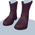 Dunkelbraune Cowboystiefel