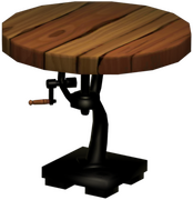 Beistelltisch mit Klemme