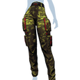 Grüne Pixel-Camouflage-Hose