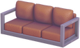 Modernes großes hellbraunes Sofa