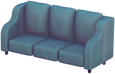 Großes nobles türkises Sofa