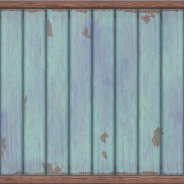 Datei:Abgenutzte blau gestrichene Holzplankenwand.png