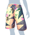 Hellbraune Strandshorts