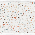 Weiße Terrazzo-Tapete